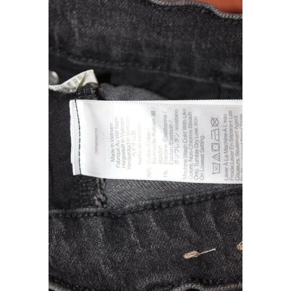 Madewell The Perfect Vintage STraoght Jeans Women Size 24 in black Ash - Picture 10 of 16